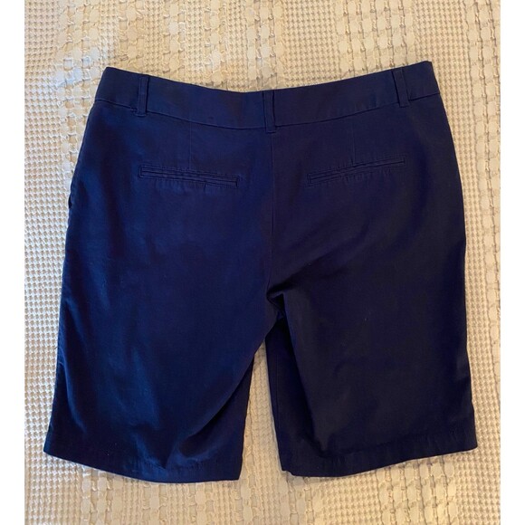 Roz & Ali Womens Walking Shorts Plus Size 14 Navy Casual Sporty Bermuda  Comfy - Picture 3 of 7
